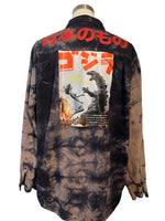 Gaijin Art Collection: One-of-a-Kind Hand Tie Dyed Over-Sized Button Downs